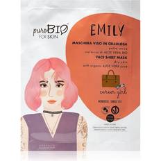 PuroBIO Cosmetics Emily Career Girl Moisturising face sheet mask With Aloe Vera