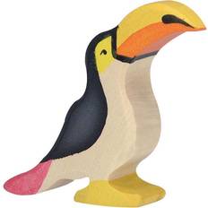 Tigre Figurines en Bois Holztiger Toucan wooden figurine