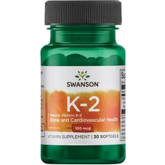 Swanson Vitamin K-2 Natural, Variationer 100mcg 30 softgels 30 st