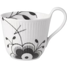 Royal copenhagen sort riflet krus Royal Copenhagen Black Mega Fluted Krus 25cl