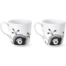 Royal Copenhagen Black Fluted Mega Kopp & Mugg 28cl 2st