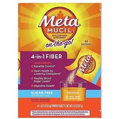 Metamucil Psyllium Sugar Free Fiber Supplement Powder Orange 44 pcs