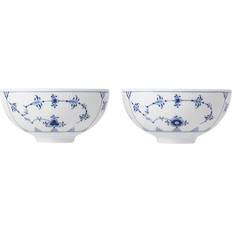 Royal copenhagen blå Royal Copenhagen Musselmalet Riflet Serveringsskål 2st 0.3L