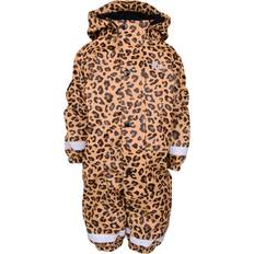 Lindberg Regnoveraller Barnkläder Lindberg Vattnadal Rain Baby Overall Fleece - Beige