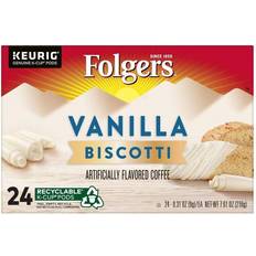 Vanilla Coffee Folgers Vanilla Biscotti Capsules 7.6oz 24