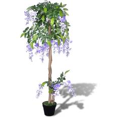 Polyester Objets décoratifs vidaXL Wisteria with Pot Plante Artificielle