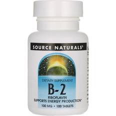 Vitamin b2 Source Naturals B-2 Riboflavin 100 mg 100 Tablets 100 pcs