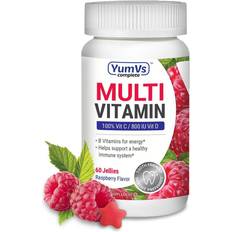 YumV's, Multi Vitamin for Adults, Raspberry, 60 Jelly Vitamins