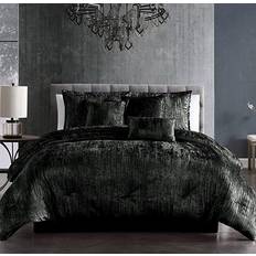 Textiles Riverbrook Home Turin Crinkle Bed Linen Black (269.2x233.7)