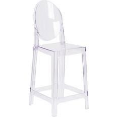 Transparent Chairs Flash Furniture Ghost Bar Stool 42.5"