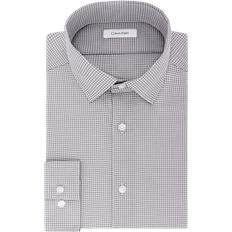 Calvin Klein Men's Dress Shirt Slim Fit Non Iron Gingham