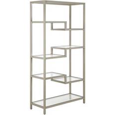 Glasses Book Shelves Hudson & Canal Johann Book Shelf 68"