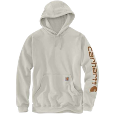 Carhartt Tops Carhartt Men's Loose Fit Midweight Logo Sleeve Graphic Hoodie - Malt