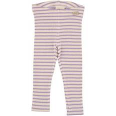 Petit Piao Modal Striped Leggings - Lavender/Cream