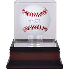 Baseball Sports Fan Products Fanatics Philadelphia Phillies Autographed Baseball & Mahogany Baseball Display Case Alec Bohm