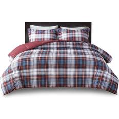 Textiles Madison Park Essentials Parkston Bedspread Red, Black, Brown, Gray, Blue (228.6x218.4)