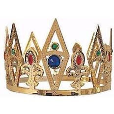 Men Crowns & Tiaras Rubies Silver Kings Crown Mens Costume Accessory