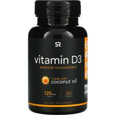 Sports Research Vitamin D3 with Coconut Oil 5000iu 360 pcs