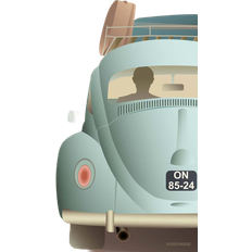 Vissevasse Vw Beetle Plakat 50x70cm