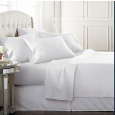 Danjor Linens 1800 Series Bed Sheet White, Blue, Grey, Beige (259.1x228.6cm)
