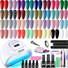 Gel nail kit Jodsone Gel Nail Polish with UV Light Kit 68-pack