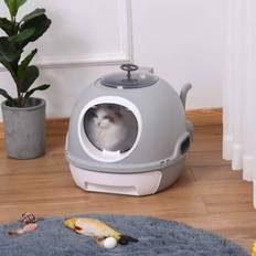 Enclosed cat litter box Pawhut Cat Litter Box 440x470x550mm