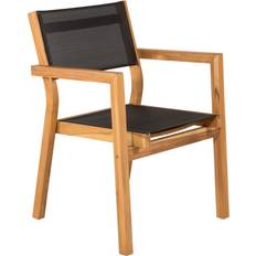 Svarta - Teak Stolar Venture Design Venice 2-pack Trädgårdsmatstol