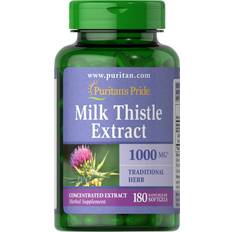 Mælkebøtte kosttilskud Puritan's Pride Milk Thistle Extract 180 stk