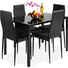 Glass Dining Sets Best Choice Products SKY3059 Dining Set 47x27.5" 5