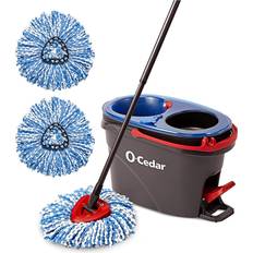 Mops O-Cedar EasyWring RinseClean Microfiber Spin Mop & Bucket with 2 Extra Refills