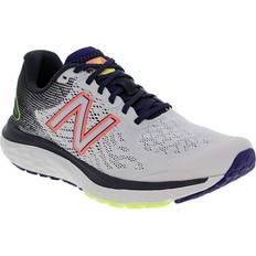 New Balance Pink Sport Shoes New Balance Fresh Foam 680v7 W - Arctic Fox with Outer Space and Paradise Pink