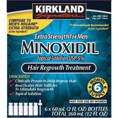 Minoxidil Medicines Kirkland Minoxidil 5% Extra Strength for Men Hair Regrowth Treatment 60ml 6pcs Liquid