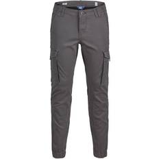 Garçon Pantalons Jack & Jones Tapered Fit Cargo Trousers - Grey/Asphalt