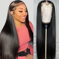 Hair Products Iris Queen HD Straight Lace Front Wig 20 inch Natural Black