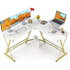 Furniture Mr IRONSTONE Workstation With Large Monitor Stand Writing Desk 50.8x50.8"