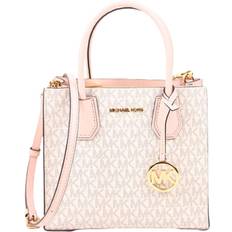 Michael Kors Mercer Medium Leather Crossbody - Powder Blush Multi