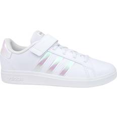 Adidas Grand Court 2.0 Kids Trainers - White/Pink