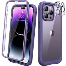 Bumpers Diaclara Bumper Case with Screen Protector + 2 Pack Camera Lens Protector for iPhone 14 Pro Max