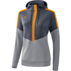 Erima Womens Squad Hoody - Slate Grey/Monument Grey/New Orange