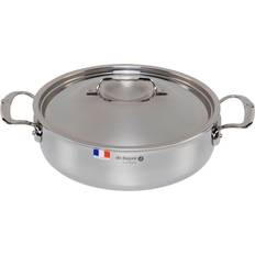 De Buyer Acier Inoxydable Plats à gratin peu profonds De Buyer Affinity avec couvercle 3 L 28 cm