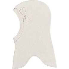 Økologiske Balaklavaer Racing Kids Organic Single Layer Cotton Balaclava with Bow - Eggshell (505003-10-SS21)