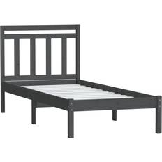 vidaXL Bed Frame Solid Pine 100cm Sengeramme 90x190cm
