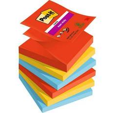 3M Post-it Super Sticky Z-Notes Playful 76mm x 76mm Pk6