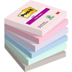 Post-it Post-it Super Sticky Notes 76 x 76 mm - Rose Violet Vert Gris Bleu