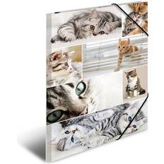 Herma Tunnisteet Herma Elasticated folder A3 cardboard cats