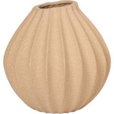 Broste Copenhagen Wide Orange 25x25 cm Keramik Vase