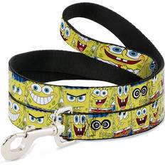Buckle-Down Spongebob Expressions Dog Leash Accessory Blue/White/Yellow