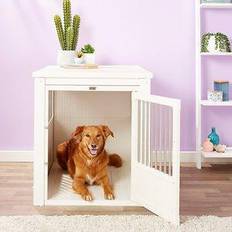 Pets New Age Pet Age Pet ecoFLEX Single Door Style Dog Crate & End Table, Antique