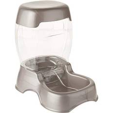 Petmate foderstation husdjur, 3 liter, pärlsilver.