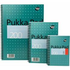 Green Calendar & Notepads A4 Pukka Pad Pack of 3 Ruled Notebooks